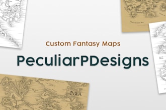 design a digital fantasy cartography map