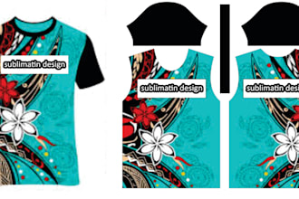 do sublimation design,mocke up,logo tracing, business flyer, pattern fitting,