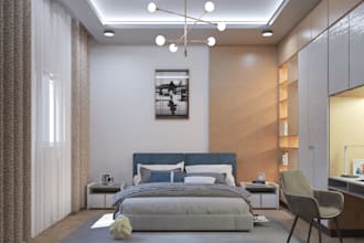 create photorealistic interior design rendering, 3d visualization