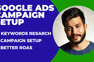set up google ads PPC search, display and pmax campaigns