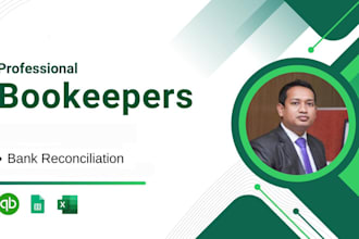 do setup, catch up, clean up, reconciliation and bookkeeping in quickbooks