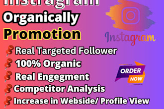 promote and manage to grow your instagram page organically