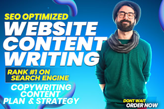 craft content strategy and write SEO content for wordpress blog website monthly