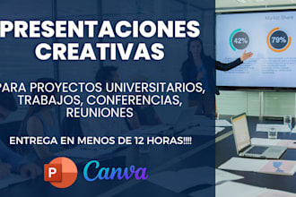 presentaciones profesionales y creativas en tiempo récord