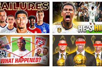 design eye catchy soccer or football youtube thumbnails