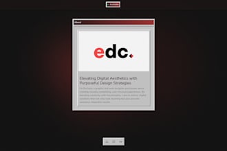 design a clean and original interactive website for you