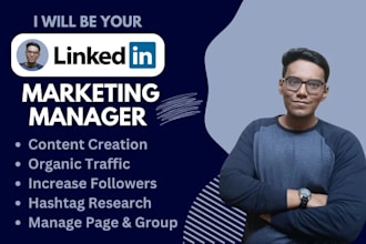 be your linkedin manager and content post creator
