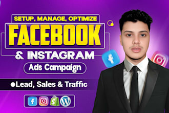 setup high converting facebook ads campaign,run instagram ads, shopify fb ads