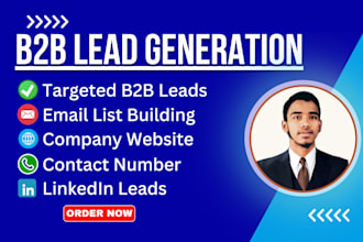 targeted b2b lead gen and linkedin lead generation email list building