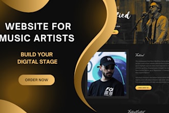 create a custom music artist website for you