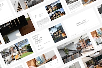 design a professional real estate investor pitch deck