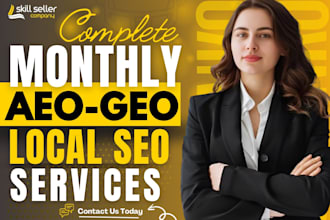 do monthly local off page SEO, GEO, aeo, aio for google and ai search ranking
