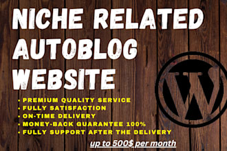 create wordpress autoblog website, automated news website