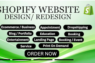 create high converting fashion shopify website design, clothing shopify design