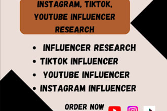find best instagram, youtube, tiktok influencers list for influencer marketing