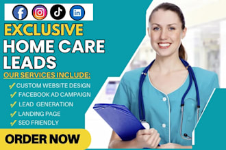 home care leads home care website eiderly care leads hospice medicare home care