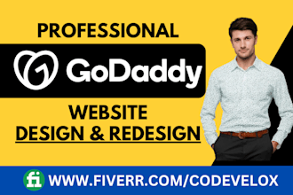 design or redesign godaddy website professionally