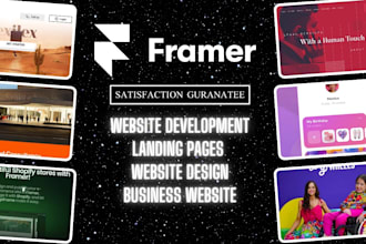 build and design exclusive framer website, framer expert