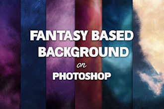 design fantasy texture backgrounds in watercolor or photoshop