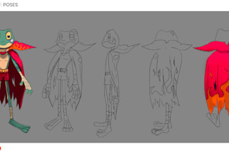 make model sheets for your characters