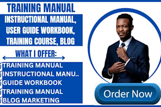 create instructional training manual training course employee handbook workbook