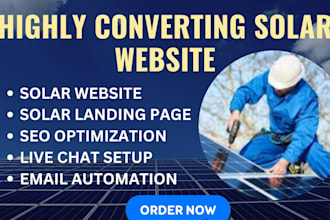 design solar panel website solar website solar energy website solar landing page
