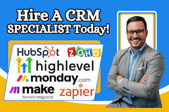 setup hubspot gohighlevel automation zoho crm monday housecall pro integration