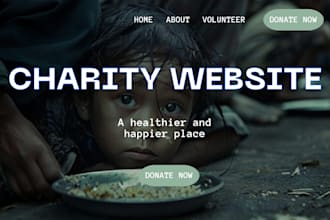 create charity website donation website church nonprofit wix website