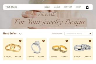 design custom jewelry mockup, 3d cad models, branding, social media post, logo