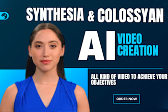 edit and create ai, explainer elearning spokesperson videos, synthesia