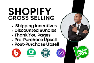 setup a shopify crossselling reconvert bold upsell aftersell selleasy rebuy