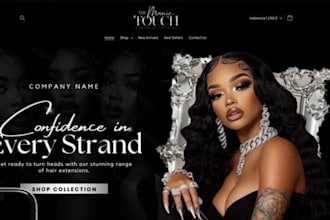 design hair extension website, hair extension hair extension shopify store