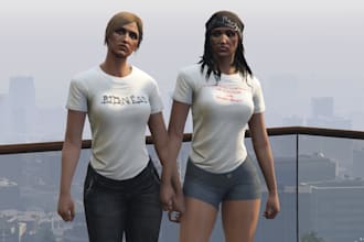 make you a custom fivem peds,  gta 5 ped, fivem ped, fivem clothes, custom ped