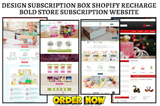 design subscription box shopify recharge bold membership subscription website