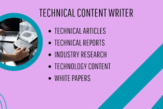 be your technical content writer