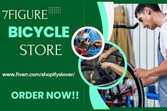 design branded bicycle shopify store motorcycle store auto part store automotive