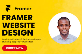 framer website design landing page, figma to framer expert redesign tutor