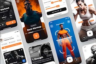 develop fitness gym app, fitness app fitness website, coupon website develop