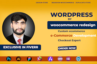 rebuild wordpress woocommerce,custom ecommerce redesign website