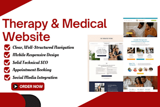 build wellness therapy website yoga mental health life coach medical spa website