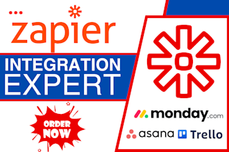 setup asana task management integration monday crm zapier zaps trello automation