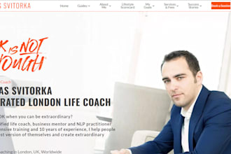 life coaching consulting website design SEO mobile responsive lead generation