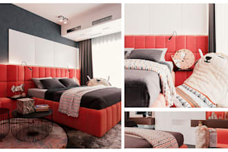 create photorealistic 3d interior rendering