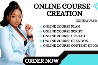 ebook online course creation, course curriculum content development lesson plan