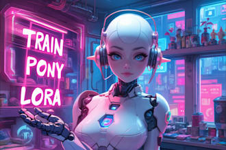 train your custom character or style lora with pony