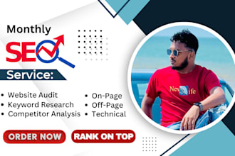 do monthly SEO service for google rankings on 1st page