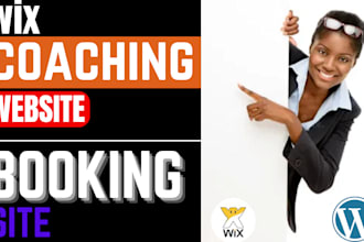 design wix booking website landing page, wix studio, website animation, parallax