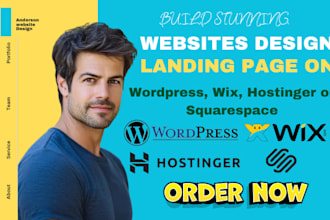build redesign migrate website landing page on wix hostinger or squarespace