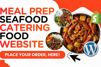 meal prep website food delivery website catering website restaurant website