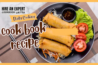 write quality cookbook recipe book writer cookbook formatting meal plan design